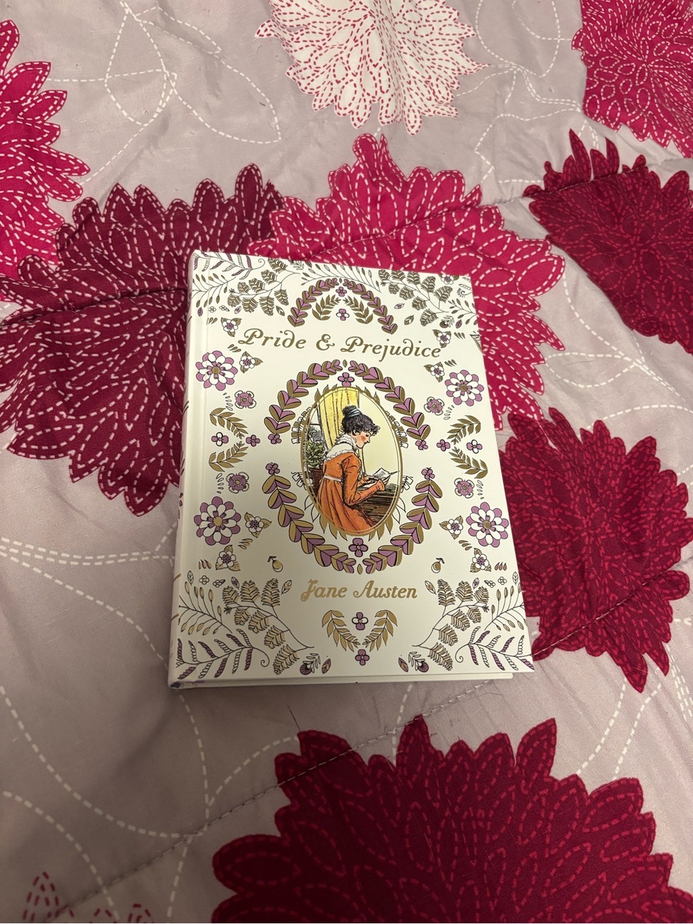 Pride & Prejudice Decorative Hardcover - White with Gold Accents